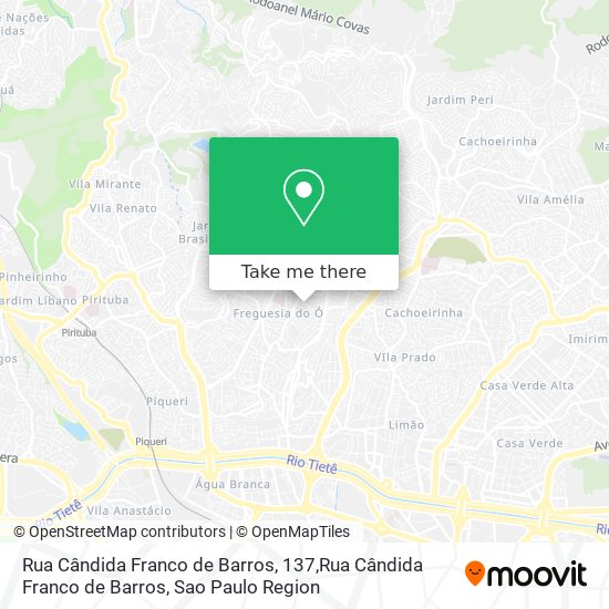 Mapa Rua Cândida Franco de Barros, 137,Rua Cândida Franco de Barros