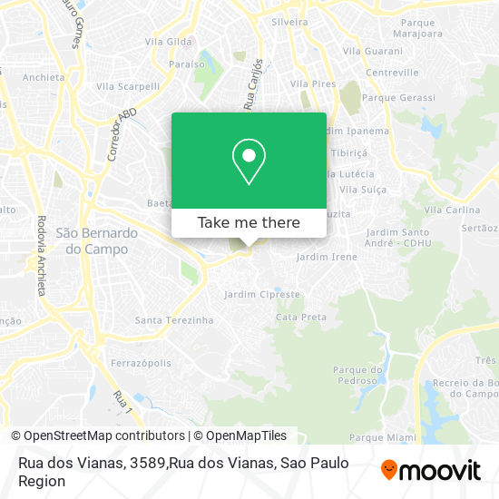 Mapa Rua dos Vianas, 3589,Rua dos Vianas
