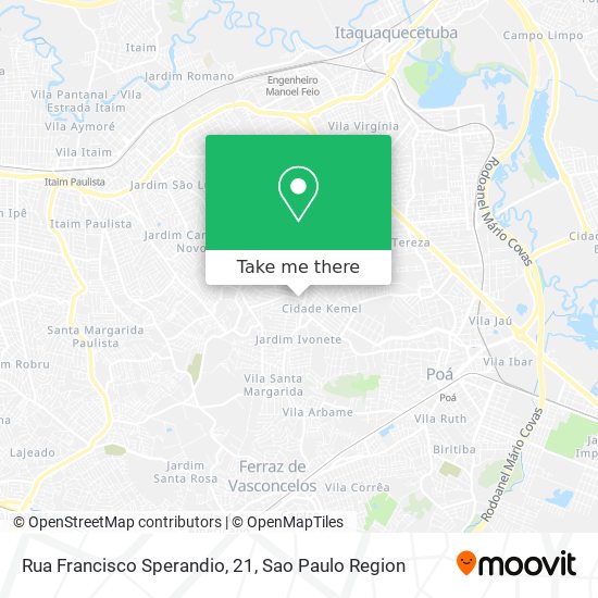 Mapa Rua Francisco Sperandio, 21