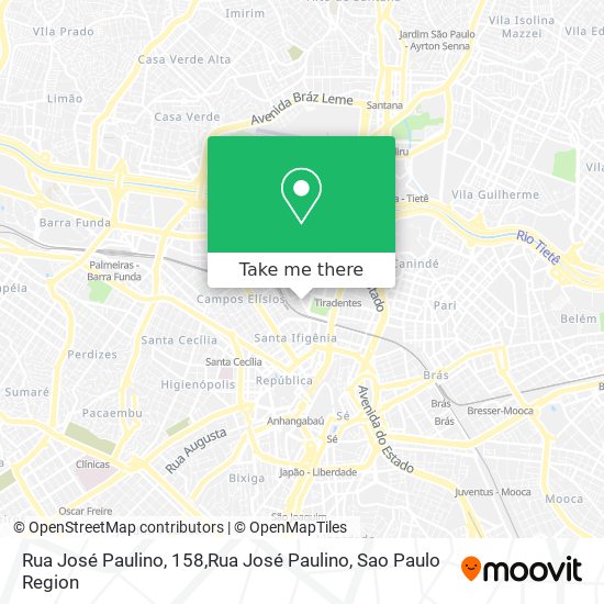 Mapa Rua José Paulino, 158,Rua José Paulino