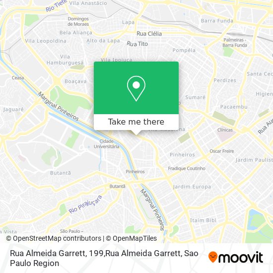 Mapa Rua Almeida Garrett, 199,Rua Almeida Garrett