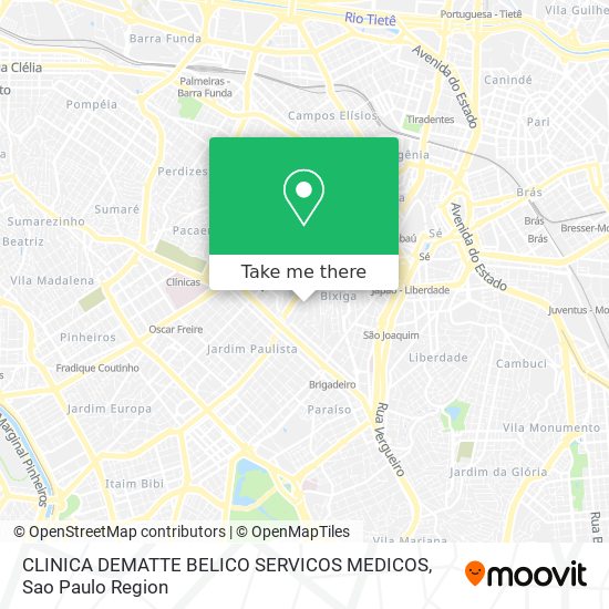 CLINICA DEMATTE BELICO SERVICOS MEDICOS map