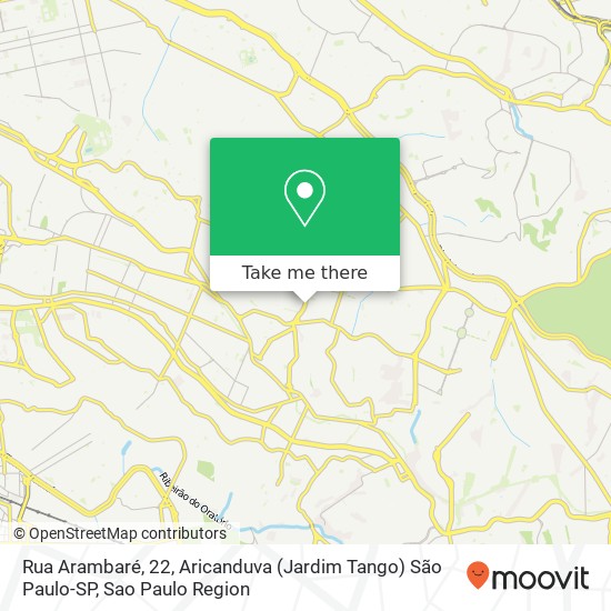 Rua Arambaré, 22, Aricanduva (Jardim Tango) São Paulo-SP map