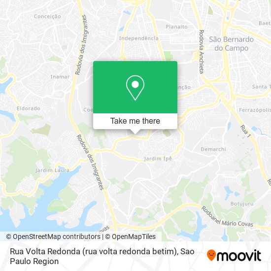 Mapa Rua Volta Redonda (rua volta redonda betim)