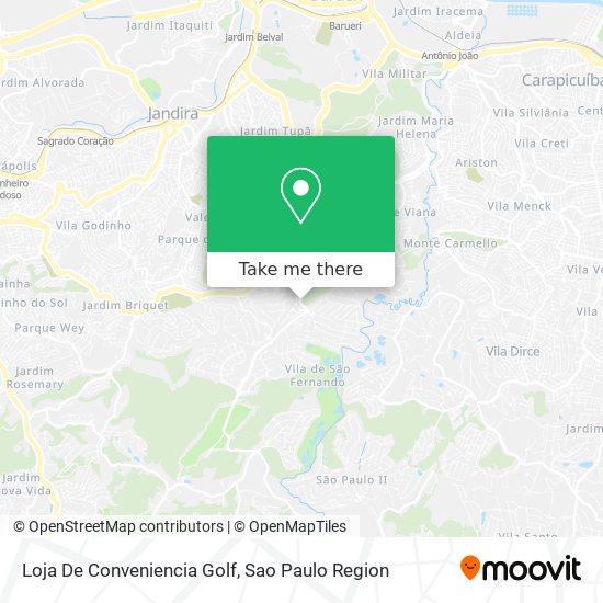 Mapa Loja De Conveniencia Golf