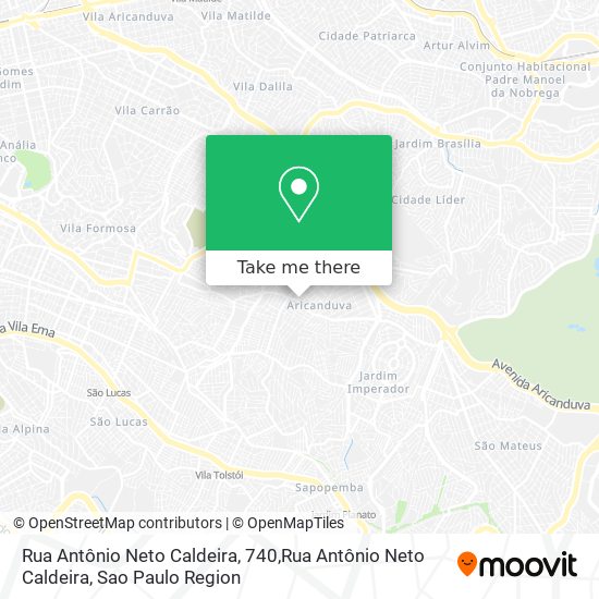 Rua Antônio Neto Caldeira, 740,Rua Antônio Neto Caldeira map