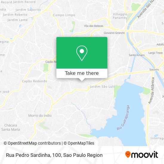 Mapa Rua Pedro Sardinha, 100