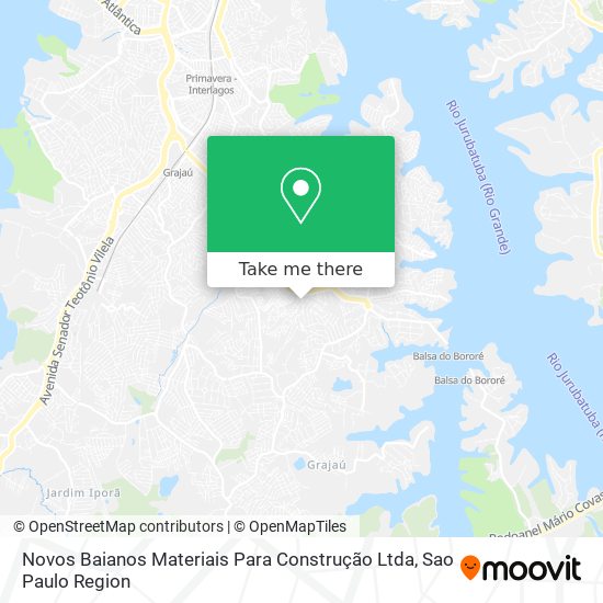 Novos Baianos Materiais Para Construção Ltda map