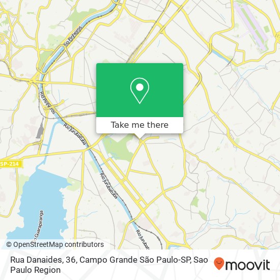 Rua Danaides, 36, Campo Grande São Paulo-SP map