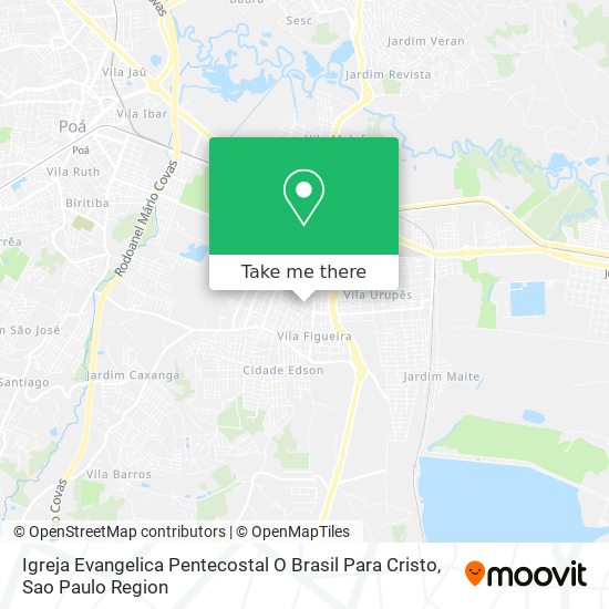 Igreja Evangelica Pentecostal O Brasil Para Cristo map