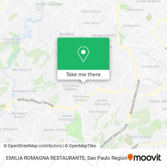 EMILIA ROMAGNA RESTAURANTE map