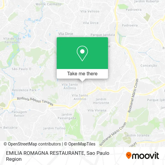 EMILIA ROMAGNA RESTAURANTE map