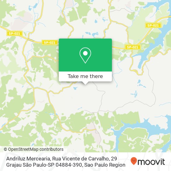 Mapa Andriluz Mercearia, Rua Vicente de Carvalho, 29 Grajau São Paulo-SP 04884-390
