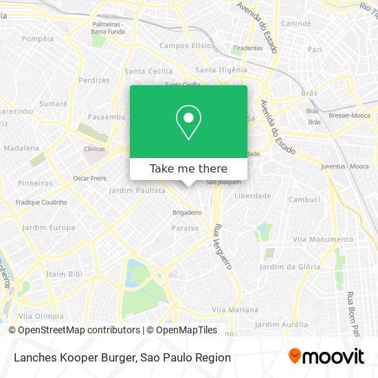 Lanches Kooper Burger map