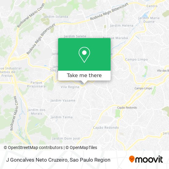 J Goncalves Neto Cruzeiro map
