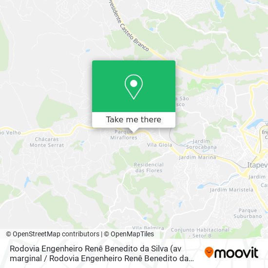 Rodovia Engenheiro Renê Benedito da Silva map