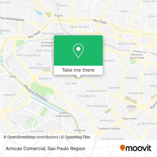 Amicao Comercial map