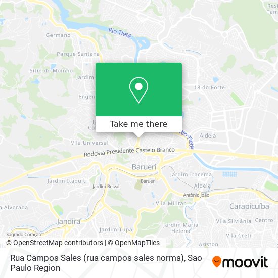Rua Campos Sales (rua campos sales norma) map