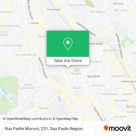 Mapa Rua Padre Mororó, 251