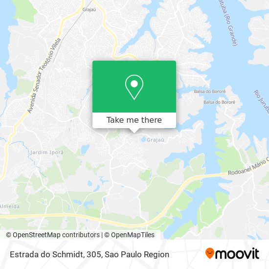 Estrada do Schmidt, 305 map