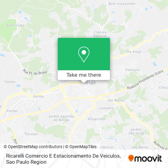 Ricarelli Comercio E Estacionamento De Veiculos map