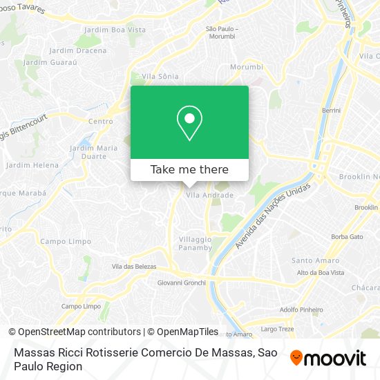 Mapa Massas Ricci Rotisserie Comercio De Massas