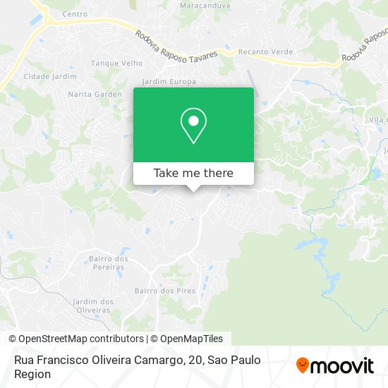 Rua Francisco Oliveira Camargo, 20 map