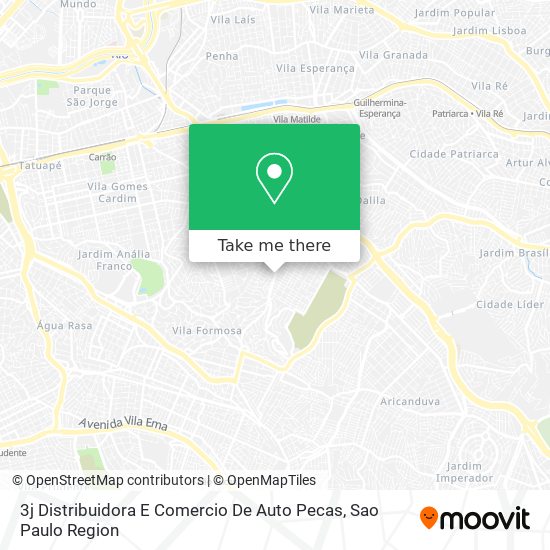 3j Distribuidora E Comercio De Auto Pecas map