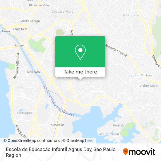 Mapa Escola de Educação Infantil Agnus Day