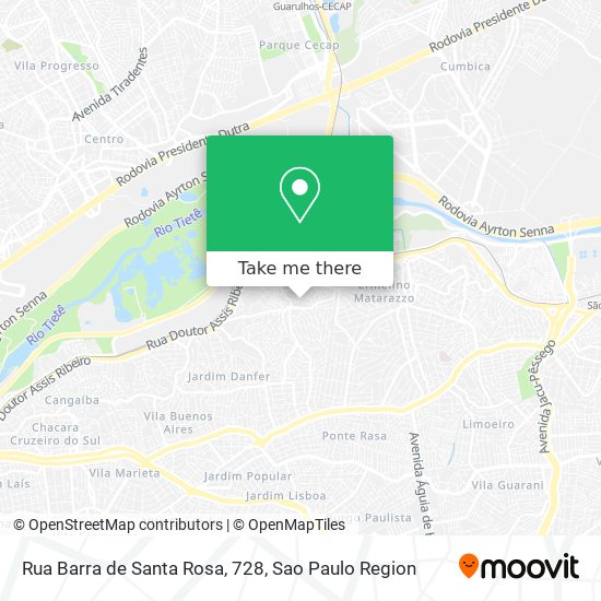 Mapa Rua Barra de Santa Rosa, 728