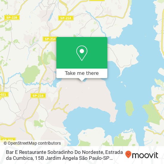 Mapa Bar E Restaurante Sobradinho Do Nordeste, Estrada da Cumbica, 15B Jardim Ângela São Paulo-SP 04947-000