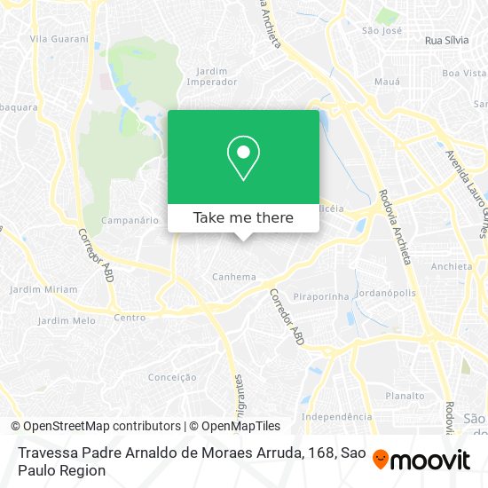 Travessa Padre Arnaldo de Moraes Arruda, 168 map