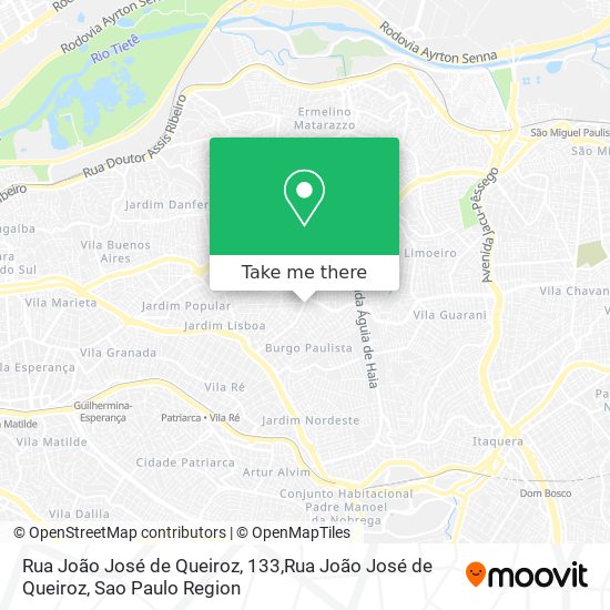Mapa Rua João José de Queiroz, 133,Rua João José de Queiroz