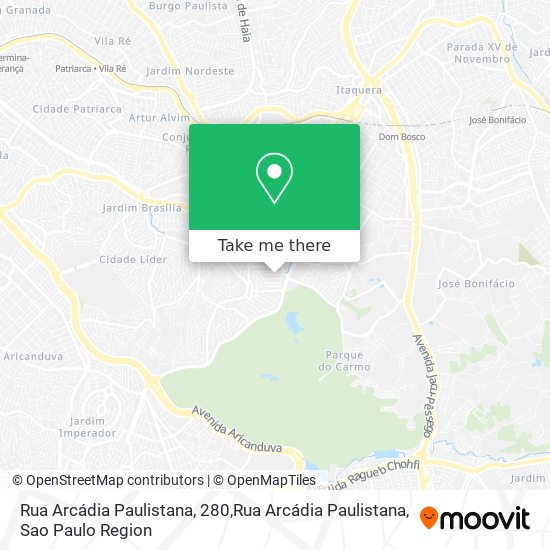 Rua Arcádia Paulistana, 280,Rua Arcádia Paulistana map