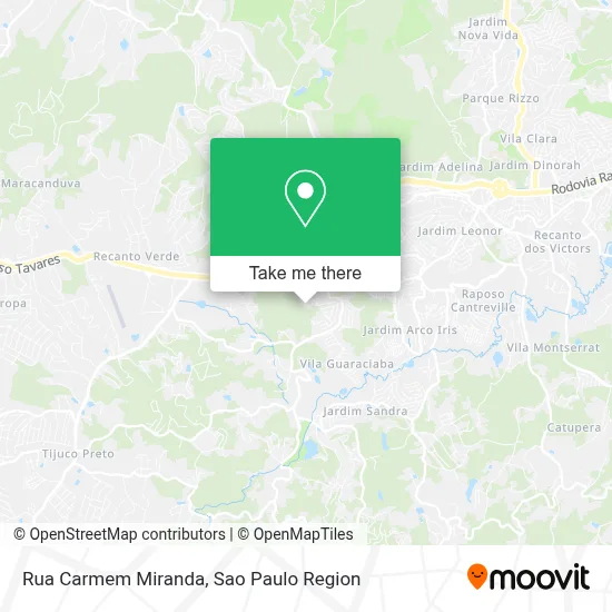 Rua Carmem Miranda map