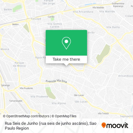 Rua Seis de Junho (rua seis de junho ascânio) map