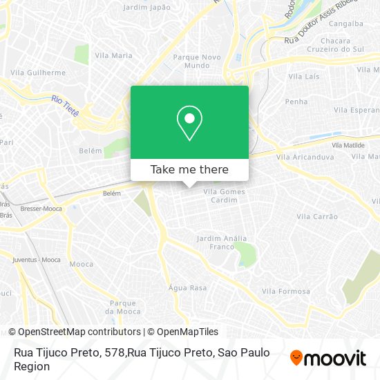 Rua Tijuco Preto, 578,Rua Tijuco Preto map