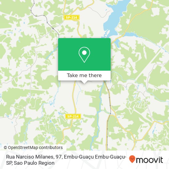 Mapa Rua Narciso Milanes, 97, Embu-Guaçu Embu-Guaçu-SP