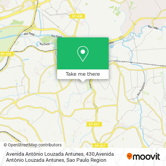Avenida Antônio Louzada Antunes, 430,Avenida Antônio Louzada Antunes map