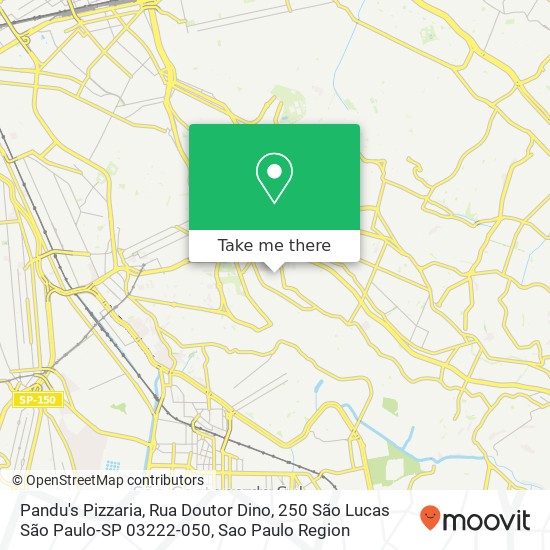 Pandu's Pizzaria, Rua Doutor Dino, 250 São Lucas São Paulo-SP 03222-050 map