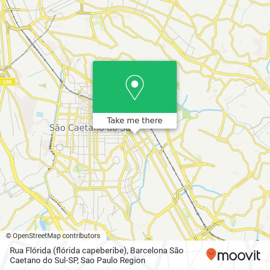 Rua Flórida (flórida capeberibe), Barcelona São Caetano do Sul-SP map