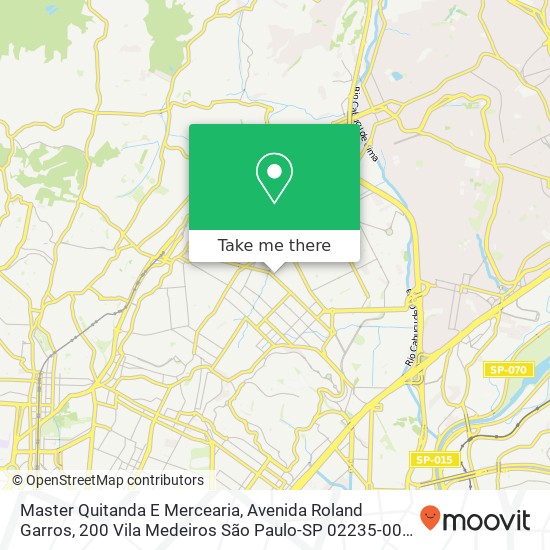 Master Quitanda E Mercearia, Avenida Roland Garros, 200 Vila Medeiros São Paulo-SP 02235-000 map