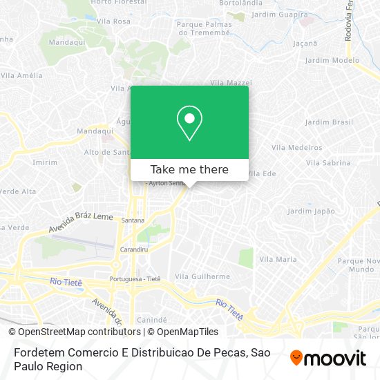 Fordetem Comercio E Distribuicao De Pecas map