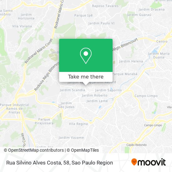 Rua Silvino Alves Costa, 58 map