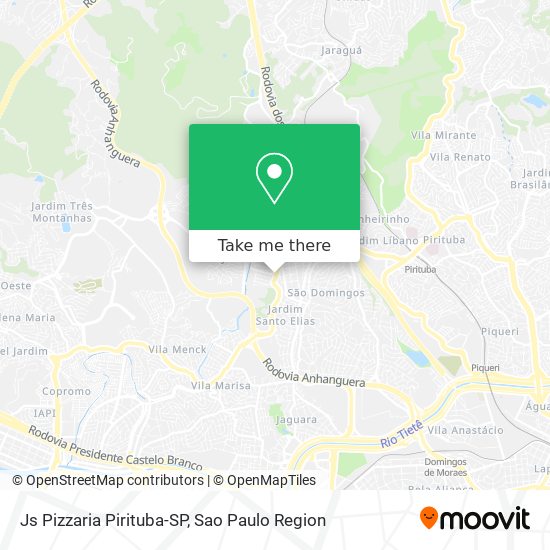 Js Pizzaria Pirituba-SP map