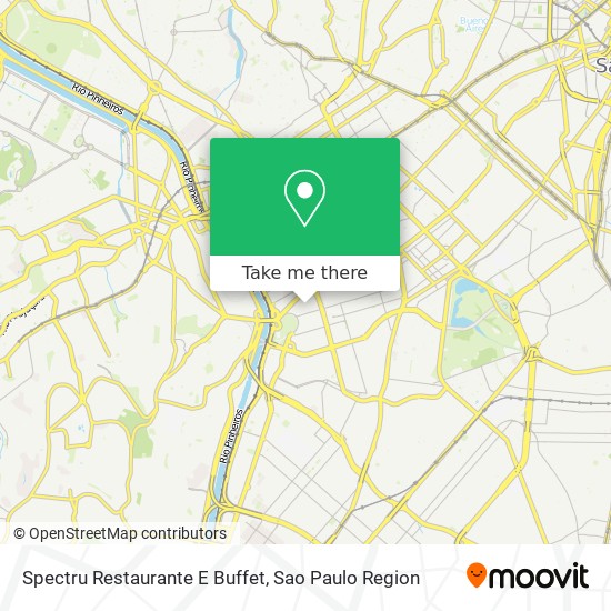 Mapa Spectru Restaurante E Buffet