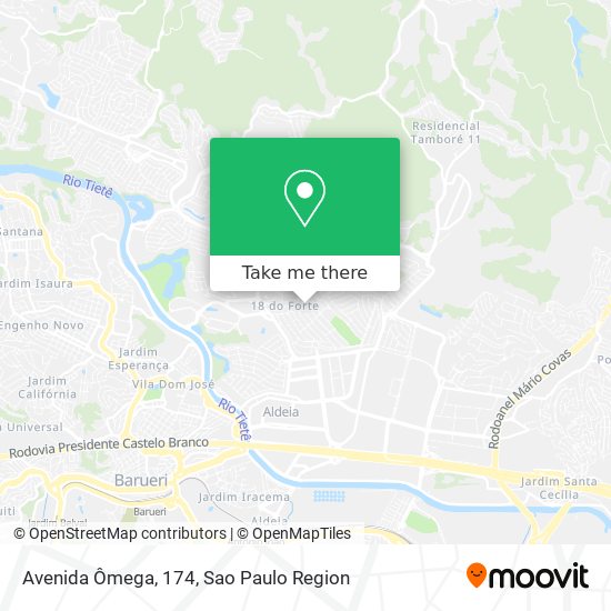 Mapa Avenida Ômega, 174