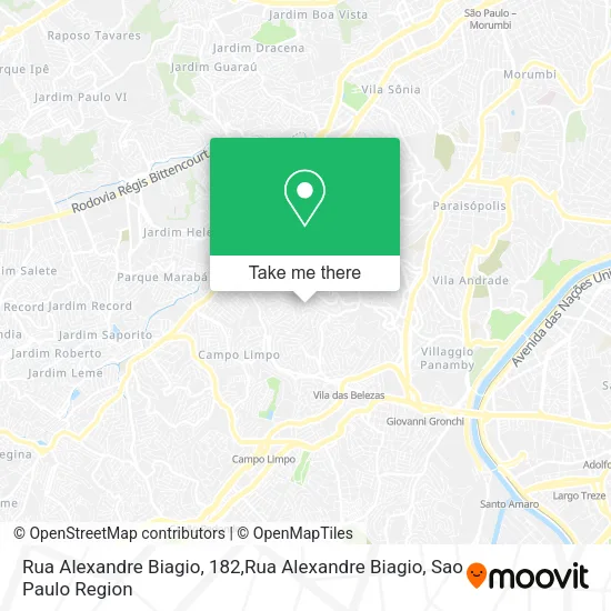 Rua Alexandre Biagio, 182,Rua Alexandre Biagio map