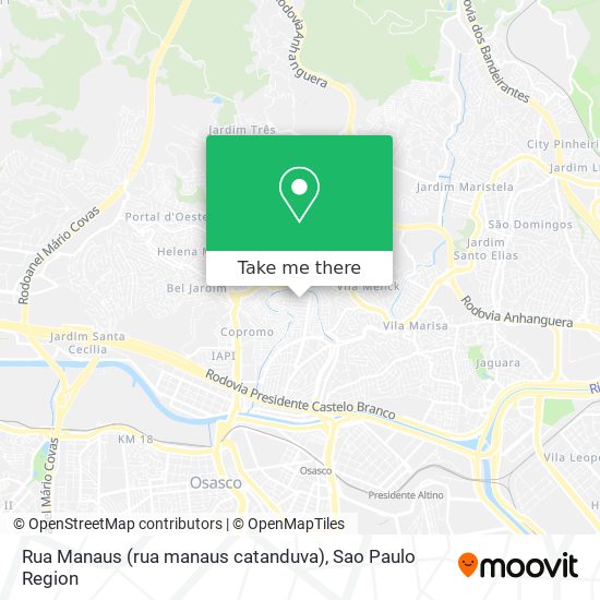 Rua Manaus (rua manaus catanduva) map