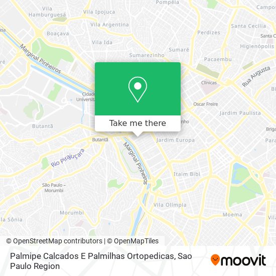 Palmipe Calcados E Palmilhas Ortopedicas map